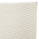 vidaXL 4 db fehér polyrattan kerti szék párnával