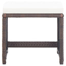 vidaXL 4 db barna polyrattan kerti szék párnákkal