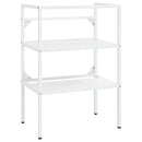 vidaXL fehér vas fürdőszobai mosdókagylókeret 59 x 38 x 83 cm