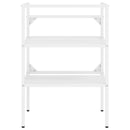 vidaXL fehér vas fürdőszobai mosdókagylókeret 59 x 38 x 83 cm