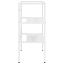 vidaXL fehér vas fürdőszobai mosdókagylókeret 59 x 38 x 83 cm