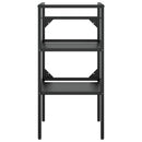 vidaXL fekete vas fürdőszobai mosdókagylókeret 40 x 38 x 83 cm