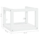 vidaXL fehér vas fürdőszobai fali mosdókagylókeret 40 x 38 x 31 cm