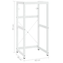 vidaXL fehér vas fürdőszobai mosdókagylókeret 40 x 38 x 83 cm