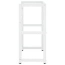 vidaXL fehér vas fürdőszobai mosdókagylókeret 59 x 38 x 83 cm