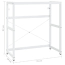 vidaXL fehér vas fürdőszobai mosdókagylókeret 79 x 38 x 83 cm