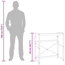 vidaXL fehér vas fürdőszobai mosdókagylókeret 79 x 38 x 83 cm