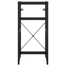 vidaXL fekete vas fürdőszobai mosdókagylókeret 40 x 38 x 83 cm