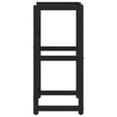 vidaXL fekete vas fürdőszobai mosdókagylókeret 40 x 38 x 83 cm