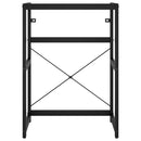 vidaXL fekete vas fürdőszobai mosdókagylókeret 59 x 38 x 83 cm