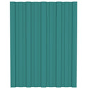 vidaXL Tetőpanel 12 pcs Zöld 60 x 45 cm Horganyzott acél