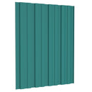 vidaXL Tetőpanel 36 pcs Zöld 60 x 45 cm Horganyzott acél