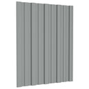 vidaXL Tetőpanel 12 pcs Szürke 60 x 45 cm Horganyzott acél