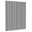 vidaXL Tetőpanel 12 pcs Szürke 60 x 45 cm Horganyzott acél