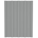 vidaXL Tetőpanel 36 pcs Szürke 60 x 45 cm Horganyzott acél