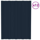 vidaXL Tetőpanel 12 pcs Antracitszürke 60 x 45 cm Horganyzott acél