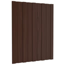 vidaXL Tetőpanel 12 pcs Barna 60 x 45 cm Horganyzott acél