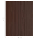 vidaXL Tetőpanel 12 pcs Barna 60 x 45 cm Horganyzott acél