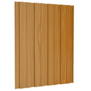 vidaXL Tetőpanel 12 pcs Természetes 60 x 45 cm Horganyzott acél