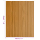 vidaXL Tetőpanel 12 pcs Természetes 60 x 45 cm Horganyzott acél