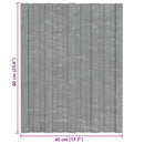 vidaXL Tetőpanel 36 pcs Ezüst 60 x 45 cm Horganyzott acél