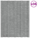 vidaXL Tetőpanel 36 pcs Ezüst 60 x 45 cm Horganyzott acél