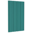 vidaXL Tetőpanel 36 pcs Zöld 80 x 45 cm Horganyzott acél