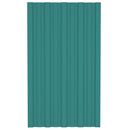 vidaXL Tetőpanel 36 pcs Zöld 80 x 45 cm Horganyzott acél