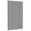 vidaXL Tetőpanel 12 pcs Szürke 80 x 45 cm Horganyzott acél