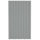 vidaXL Tetőpanel 36 pcs Szürke 80 x 45 cm Horganyzott acél