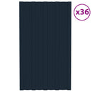 vidaXL Tetőpanel 36 pcs Antracitszürke 80 x 45 cm Horganyzott acél