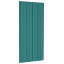 vidaXL Tetőpanel 12 pcs Zöld 100 x 45 cm Horganyzott acél