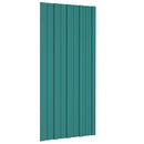 vidaXL Tetőpanel 36 pcs Zöld 100 x 45 cm Horganyzott acél