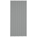 vidaXL Tetőpanel 36 pcs Szürke 100 x 45 cm Horganyzott acél