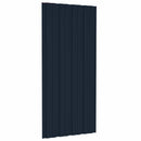 vidaXL Tetőpanel 12 pcs Antracitszürke 100 x 45 cm Horganyzott acél