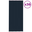 vidaXL Tetőpanel 36 pcs Antracitszürke 100 x 45 cm Horganyzott acél