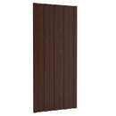 vidaXL Tetőpanel 12 pcs Barna 100 x 45 cm Horganyzott acél