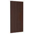 vidaXL Tetőpanel 12 pcs Barna 100 x 45 cm Horganyzott acél