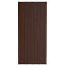 vidaXL Tetőpanel 36 pcs Barna 100 x 45 cm Horganyzott acél