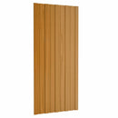 vidaXL Tetőpanel 12 pcs Természetes 100 x 45 cm Horganyzott acél
