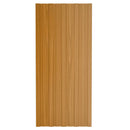 vidaXL Tetőpanel 12 pcs Természetes 100 x 45 cm Horganyzott acél