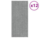 vidaXL Tetőpanel 12 pcs Ezüst 100 x 45 cm Horganyzott acél