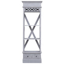 vidaXL tömör mahagóni magasszekrény 60 x 30 x 175 cm