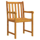 vidaXL 2 db tömör akácfa kerti szék