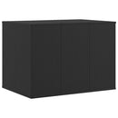 vidaXL fekete polyrattan kerti párnatartó doboz 145 x 100 x 103 cm