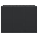 vidaXL fekete polyrattan kerti párnatartó doboz 145 x 100 x 103 cm