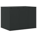vidaXL fekete polyrattan kerti párnatartó doboz 145 x 100 x 103 cm