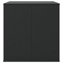 vidaXL fekete polyrattan kerti párnatartó doboz 145 x 100 x 103 cm