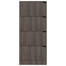 vidaXL szürke-sonoma színű négyajtós cipősszekrény 59 x 24 x 136 cm