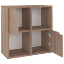 vidaXL szürke-sonoma színű szerelt fa könyvespolc 60 x 27,5 x 59,5 cm